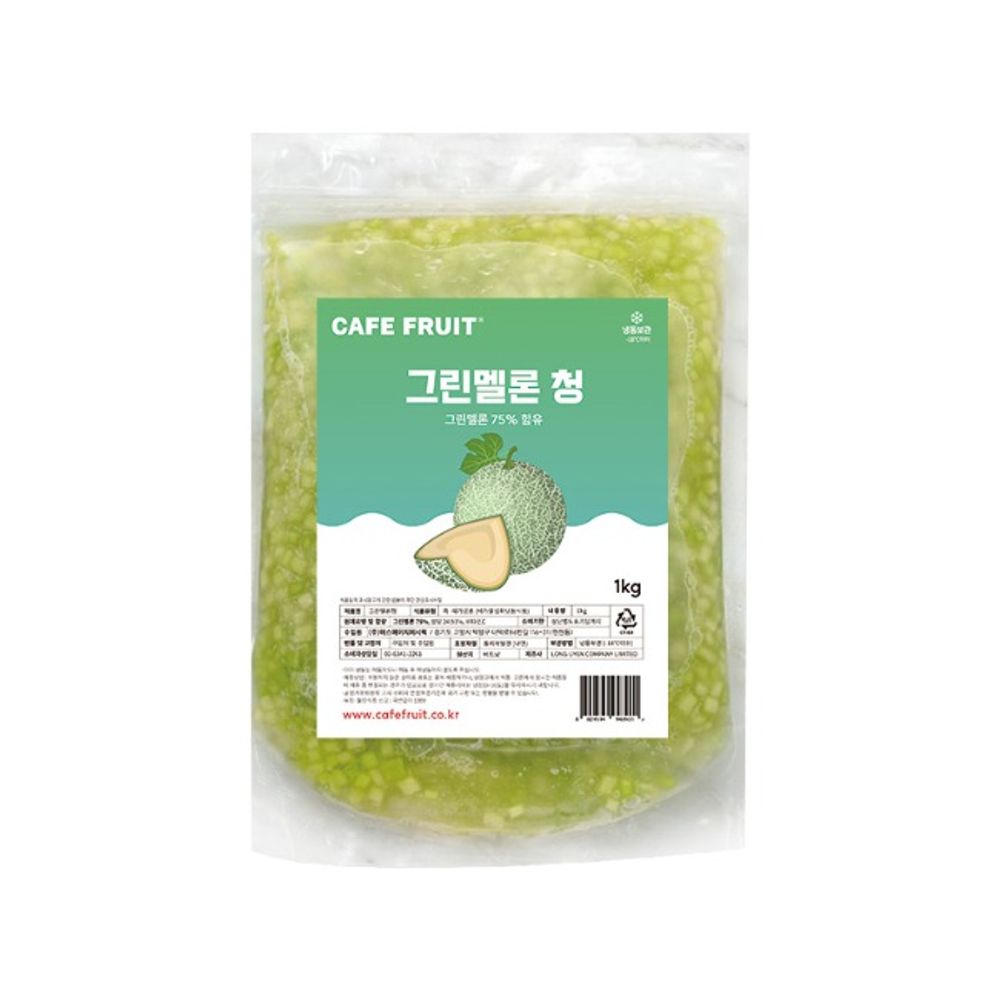 [SH Pacific] Green melon green melon green with fresh flesh 1kg Pulp content 75% Fruit cheong ade shaved ice topping_Cheong, natural, refreshing, refreshing, vitamin C_Made in Korea